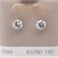 Surgical Stainless Steel CZ Stud