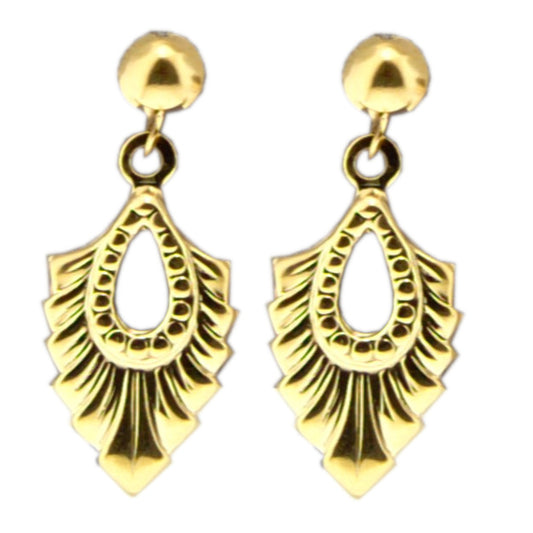 24K Gold Plated Surgical Stainless Steel Millenium Dangle