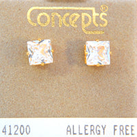 Surgical Stainless Steel Cubic Zirconium Stud