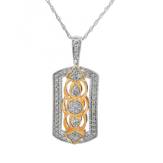 1/3 Cttw. Vintage Inspired Pendant