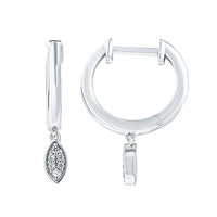 Round Diamonds Dangle Earrings