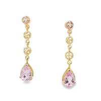 Topazes Vintage Inspired Vintage Inspired Earrings in 14 Karat Yellow Gold