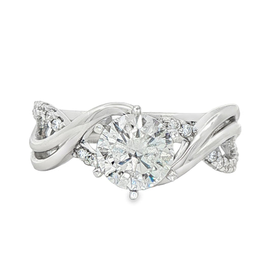 1-3/8 Cttw. Diamond Semi-Mount Ring