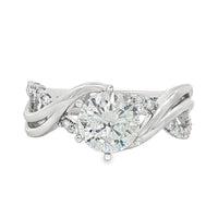 1-3/8 Cttw. Diamond Semi-Mount Ring