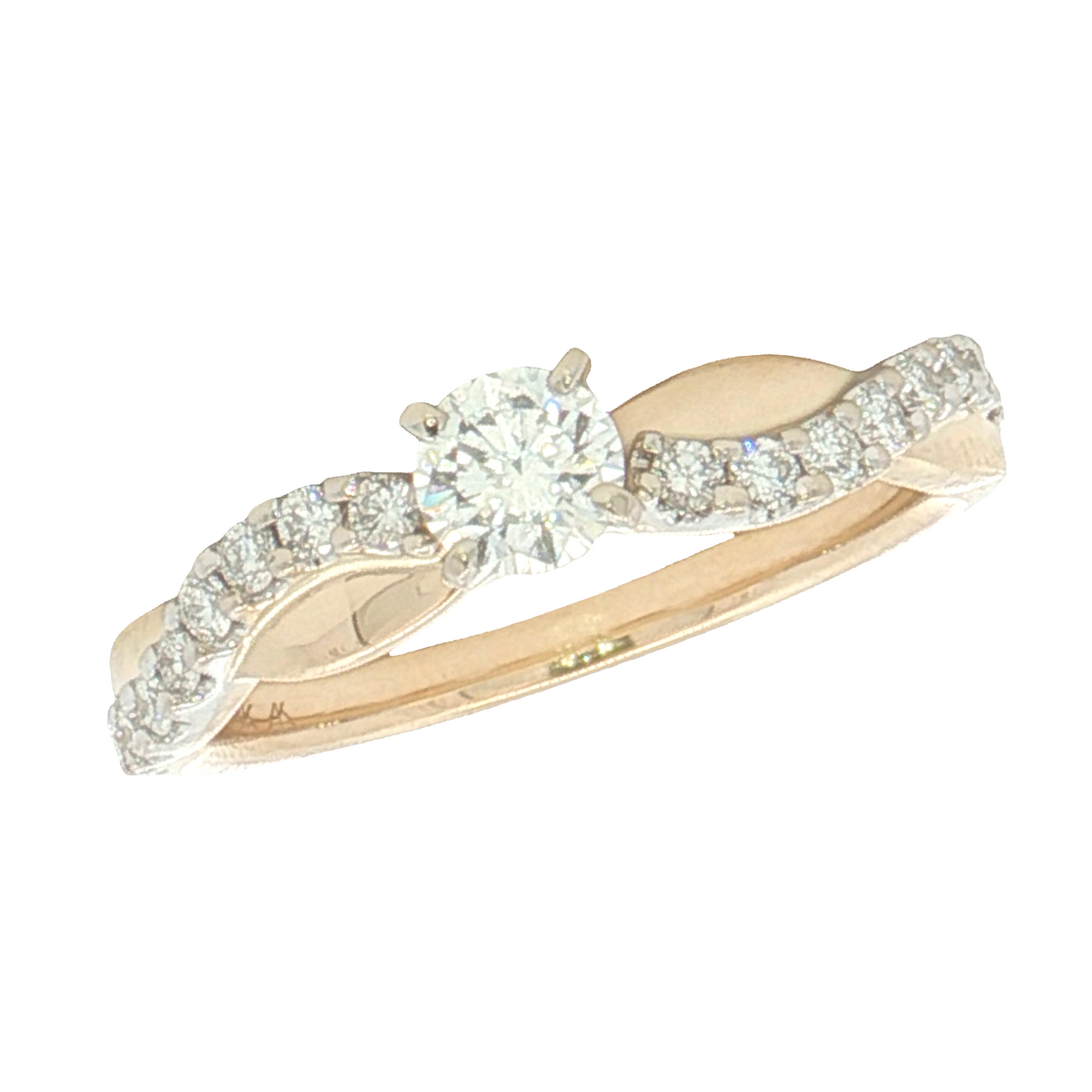 1/2 Cttw. Bypass Engagement Ring