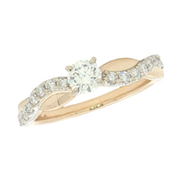 1/2 Cttw. Bypass Engagement Ring