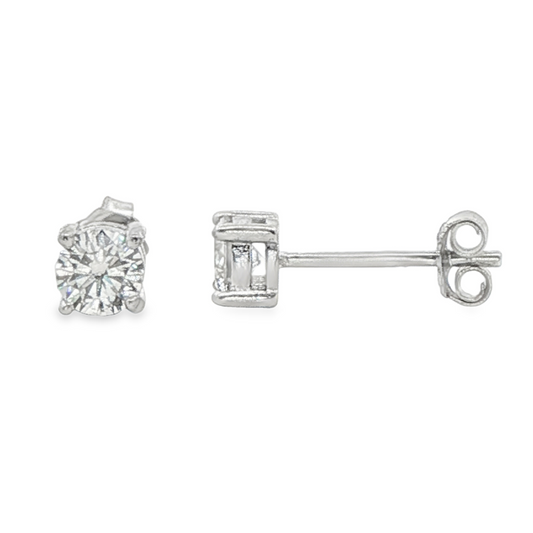 LAB Diamond Silver Earring