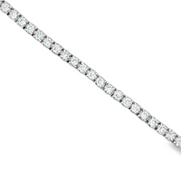 1.0cttw Classic Tennis LAB Diamond Bracelet in 14 Karat White Gold