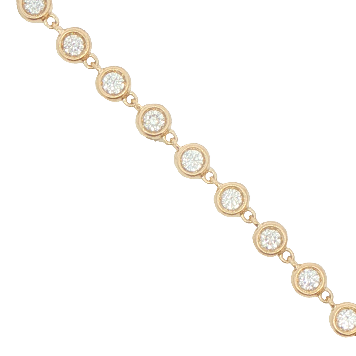 1-1/2 cttw Classic Tennis LAB Diamond Bracelet in 10 Karat Yellow Gold