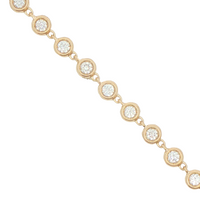 1-1/2 cttw Classic Tennis LAB Diamond Bracelet in 10 Karat Yellow Gold