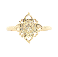 1/10cttw Vintage Inspired Vintage Inspired Fashion Ring in 10 Karat Yellow Gold