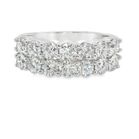 2.0 cttw Modern Fashion LAB Diamond Ring in 14 Karat White Gold