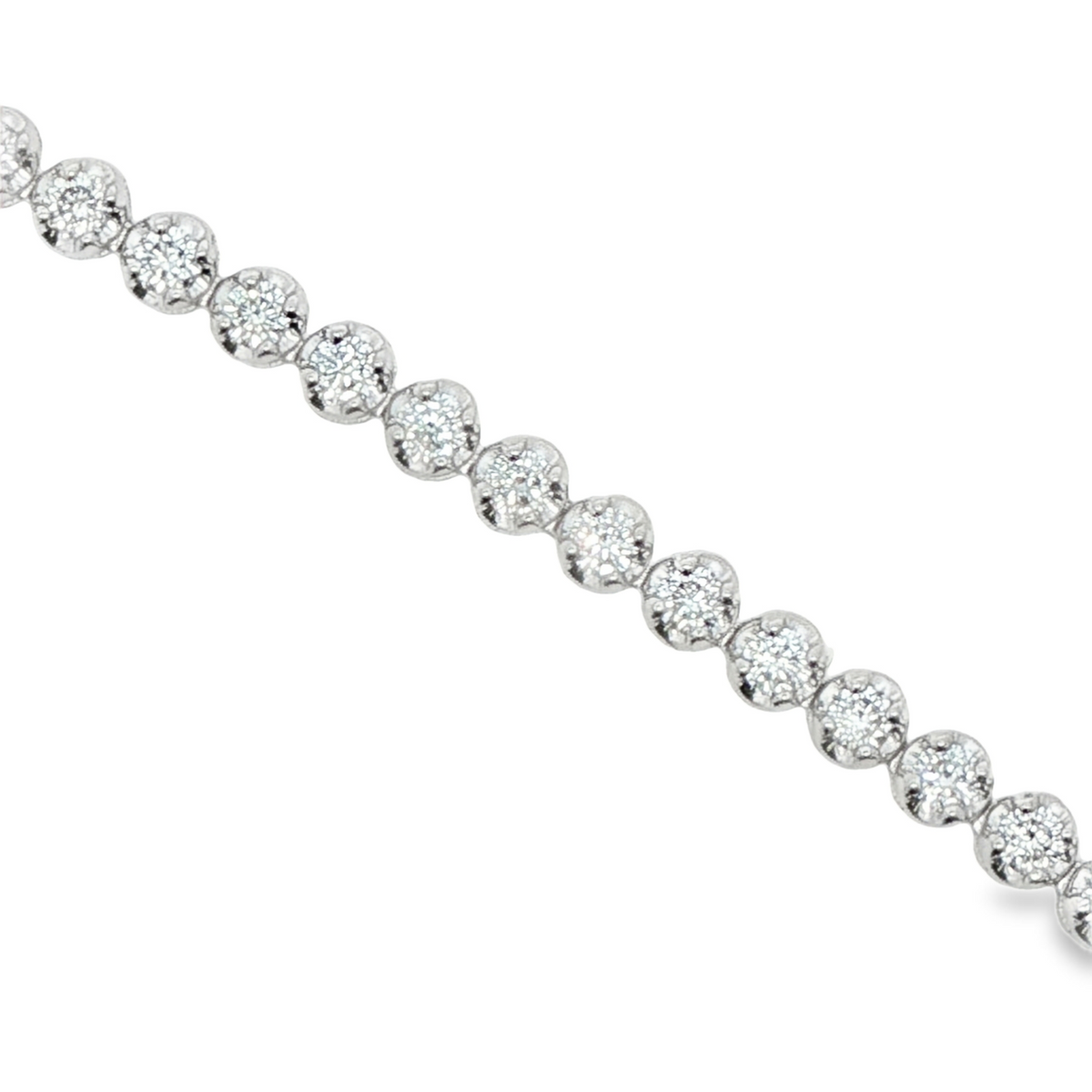 10cttw Classic Necklace LAB Diamond Pendant/Necklace in 10 Karat White Gold