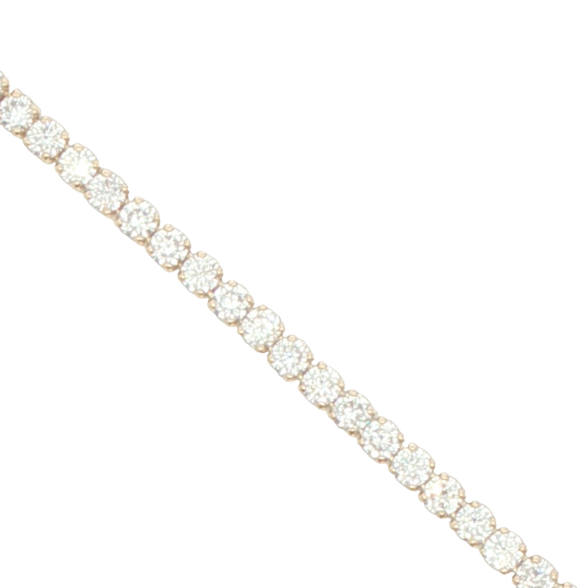 3 cttw Classic Tennis LAB Diamond Bracelet in 14 Karat Yellow Gold