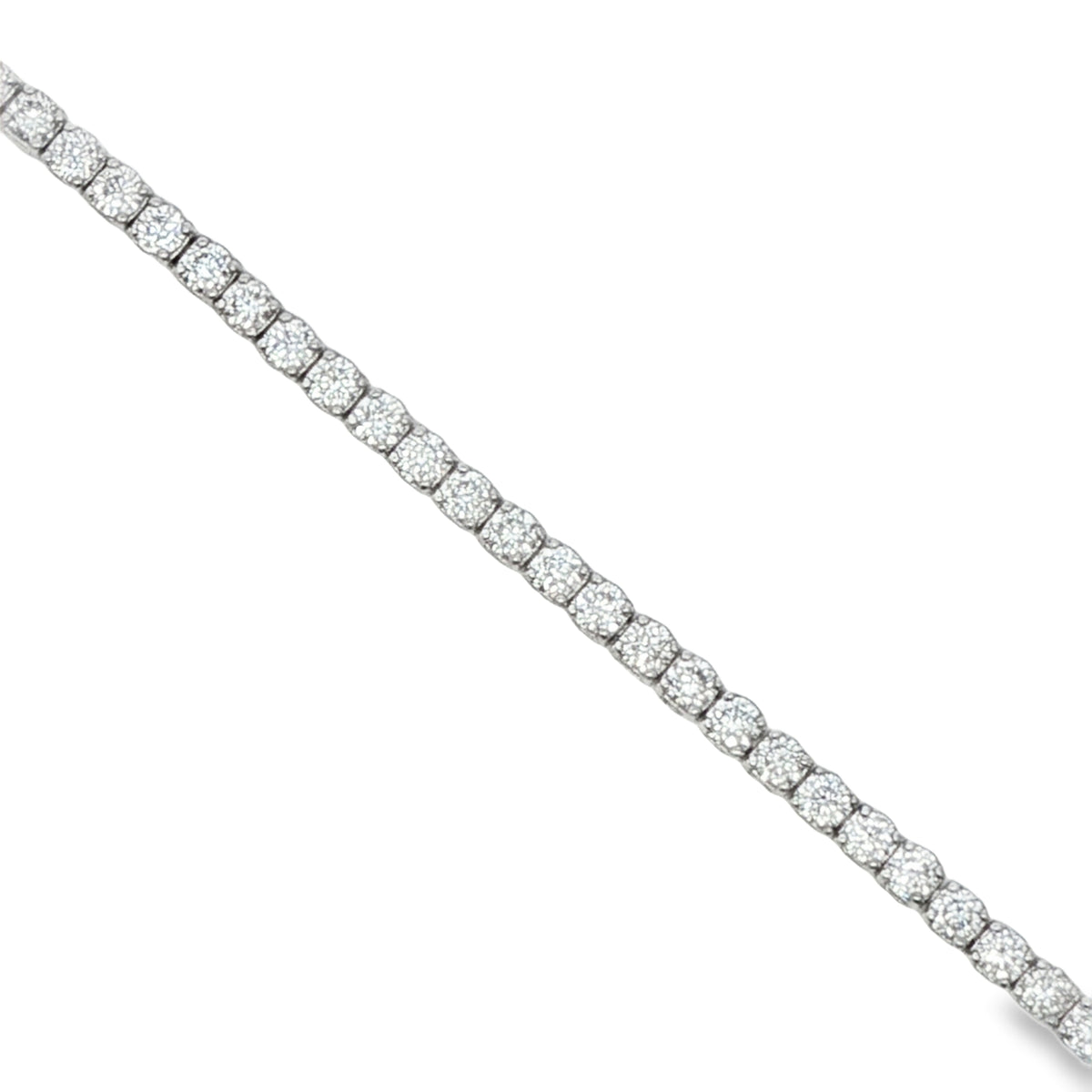 Diamonds Tennis LAB Diamond Silver Bracelet