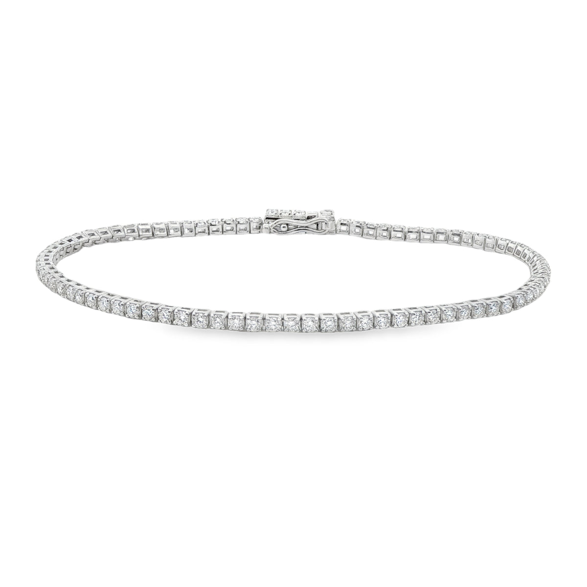 Diamonds Tennis LAB Diamond Silver Bracelet