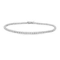 Diamonds Tennis LAB Diamond Silver Bracelet