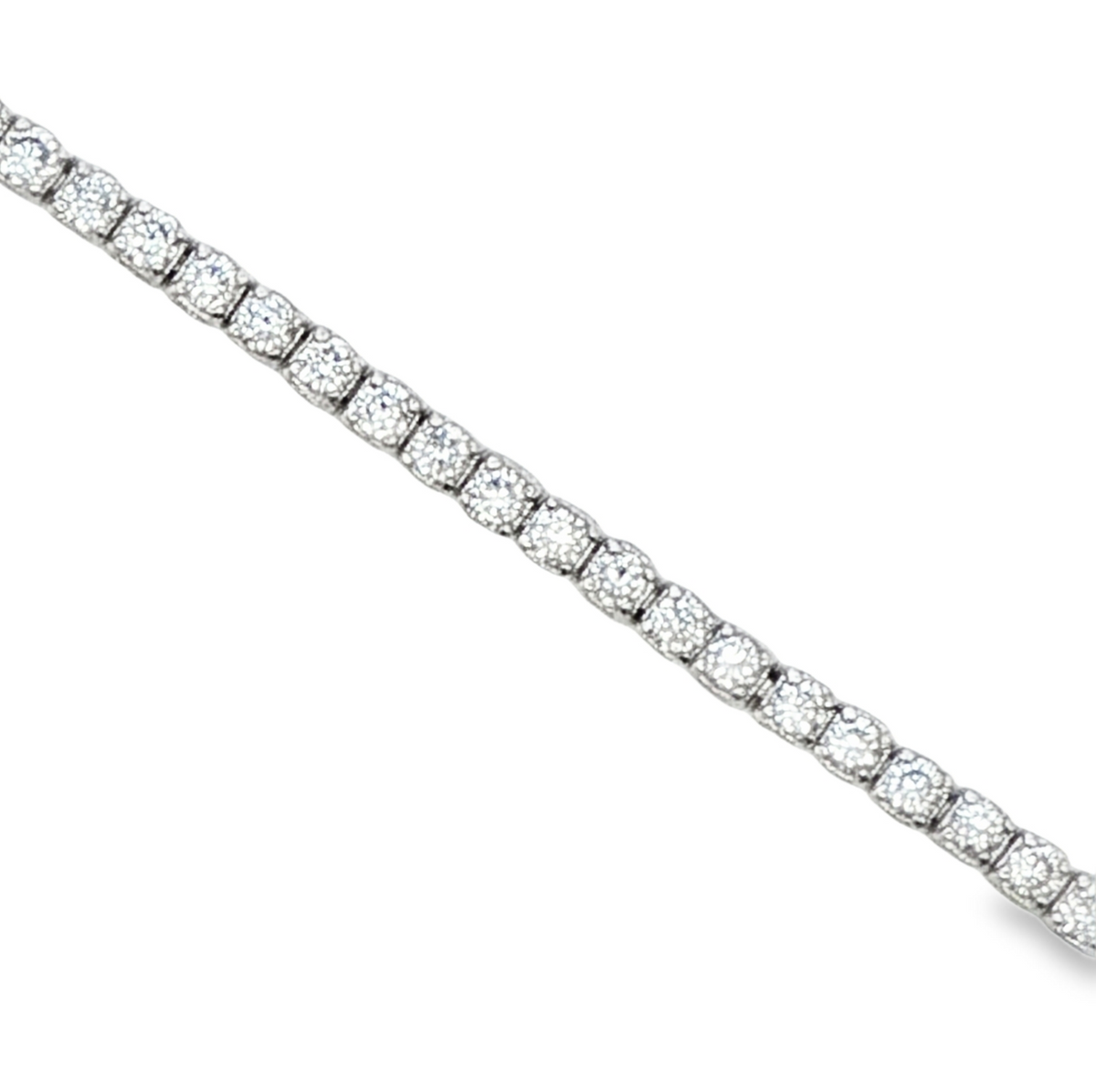 Diamonds Tennis LAB Diamond Silver Bracelet