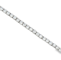 Diamonds Tennis LAB Diamond Silver Bracelet