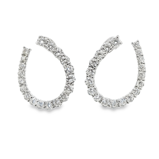 LAB Diamond Silver Earring