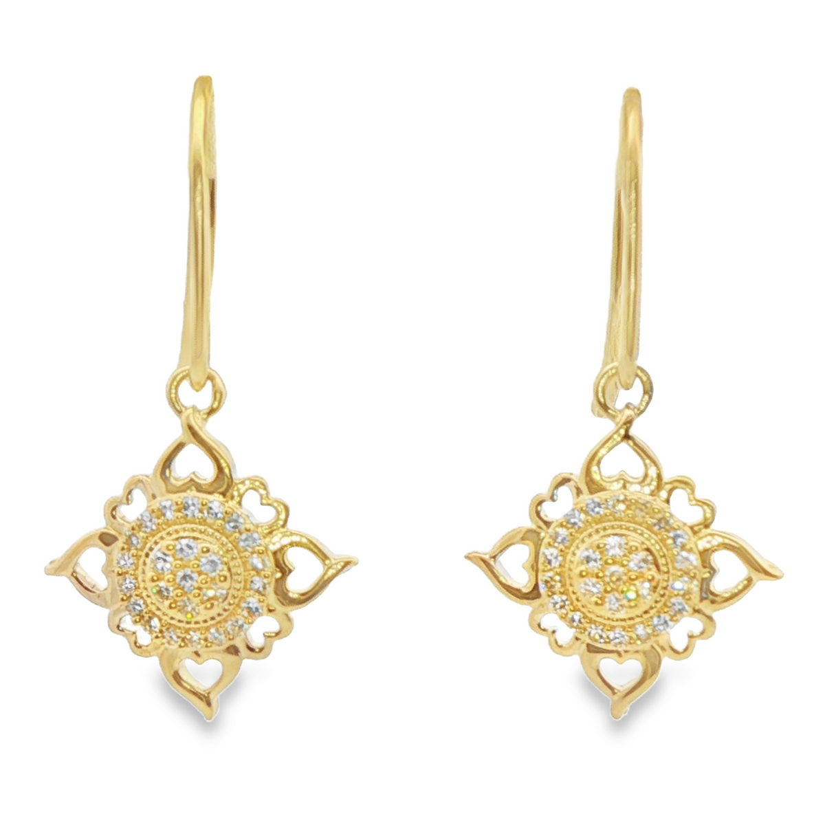 1/7 Cttw. Diamonds Vintage Inspired Earrings