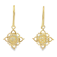 1/7 Cttw. Diamonds Vintage Inspired Earrings