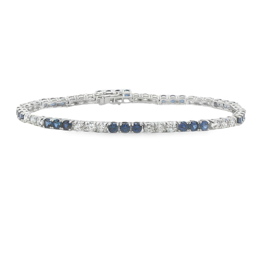 Sapphire (Created)s Tennis Bracelet