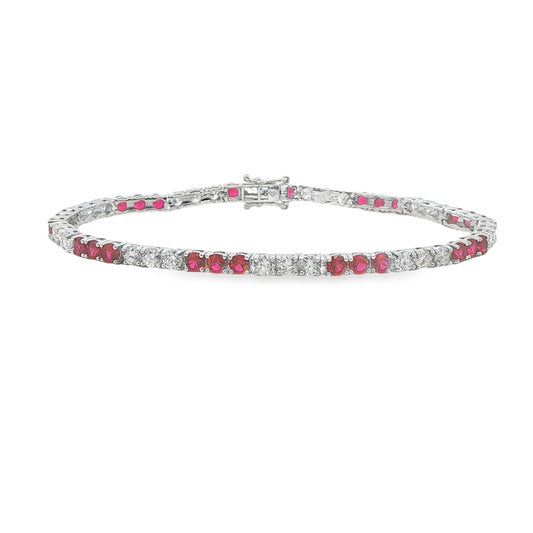 Ruby (Created)s Tennis Bracelet