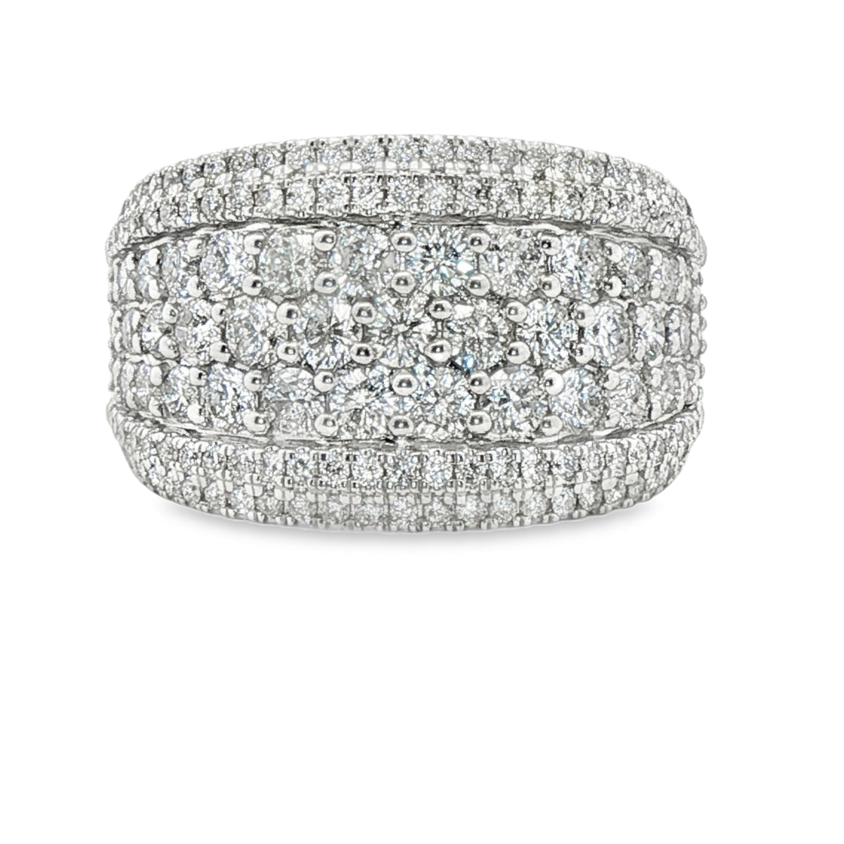 2.0 cttw Statement Fashion Fashion Ring in 10 Karat White Gold