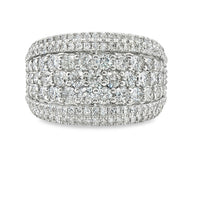 2.0 cttw Statement Fashion Fashion Ring in 10 Karat White Gold
