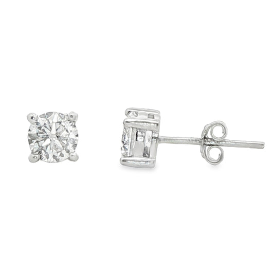 Round Brilliant Diamonds Stud Earrings