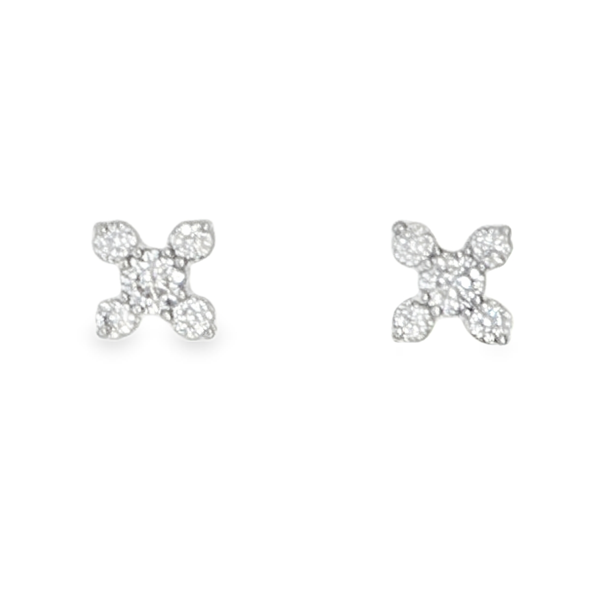1/7 Cttw. Diamonds Geometric Earrings