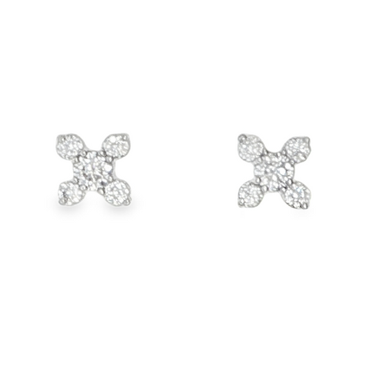 1/7 Cttw. Diamonds Geometric Earrings
