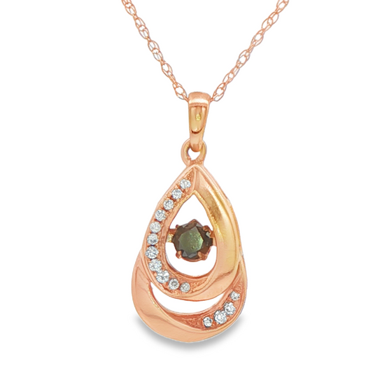 1/7 Cttw. Tear Drop Pendant