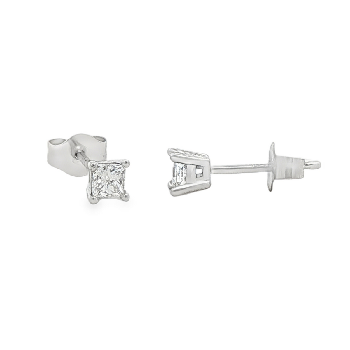 Previously Loved 14 Karat White Gold Earrings