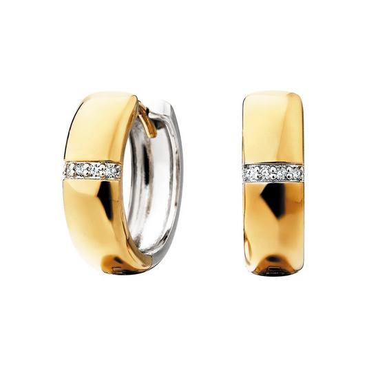 Sapphires Hoop Earrings