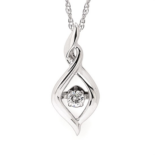 Shimmering Diamonds Diamond Drop Pendant