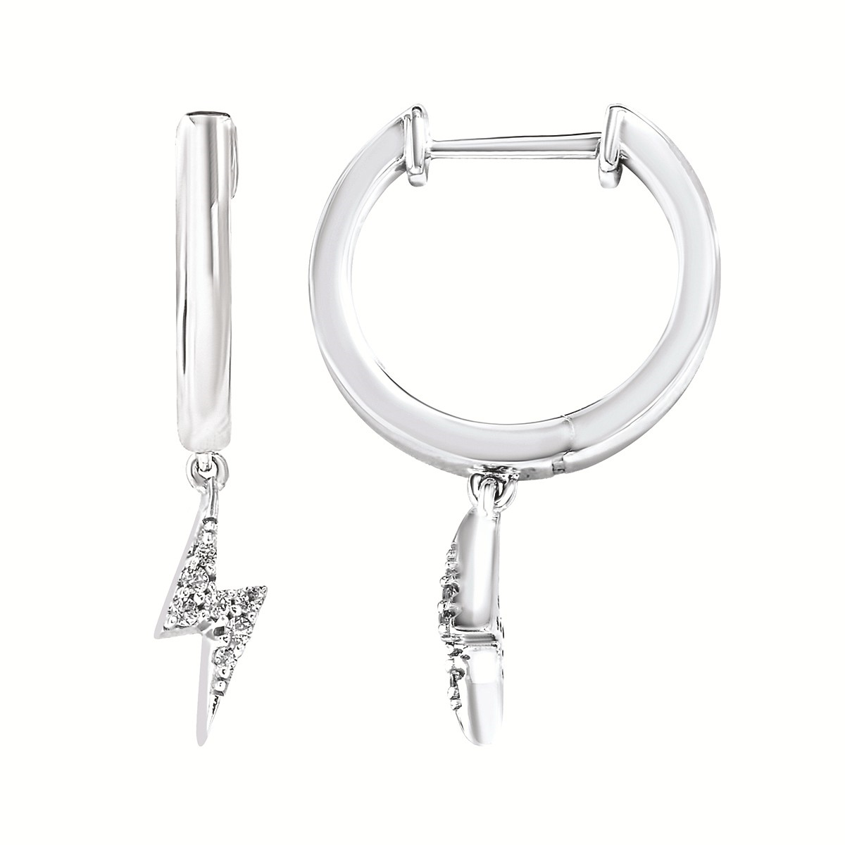 PureRadiance Diamonds Hoop Earrings