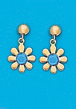 24K Gold Plated Surgical Stainless Steel March Daisy Dangle