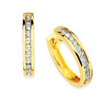 1/2 Cttw. Diamonds Hoop Earrings
