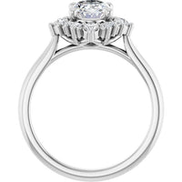 1-1/2 Cttw. Halo Engagement Ring