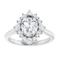 1-1/2 Cttw. Halo Engagement Ring