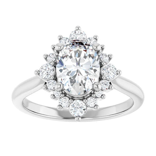 1-1/2 Cttw. Halo Engagement Ring