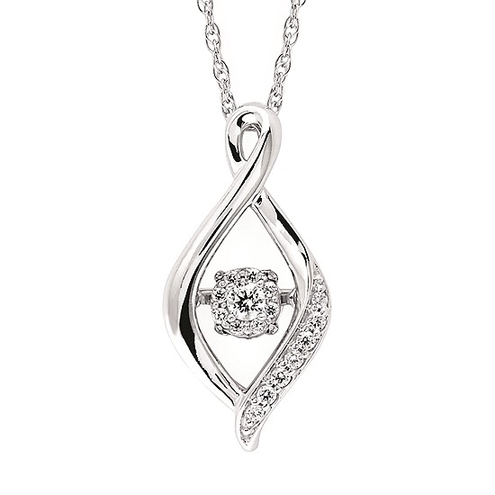 Shimmering Diamonds Diamonds Drop Pendant