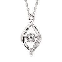Shimmering Diamonds Diamonds Drop Pendant