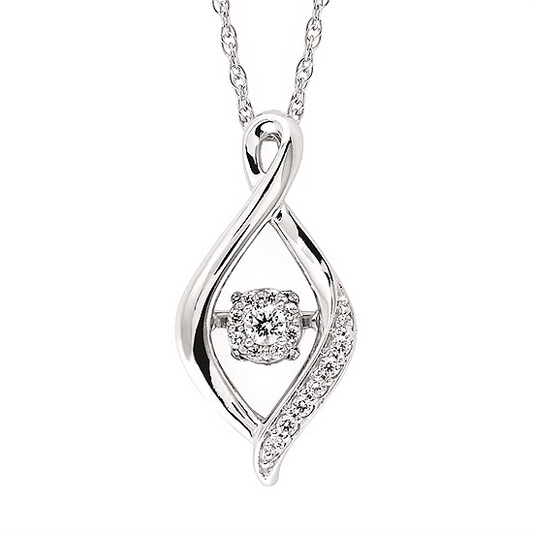 Shimmering Diamonds Diamonds Drop Pendant