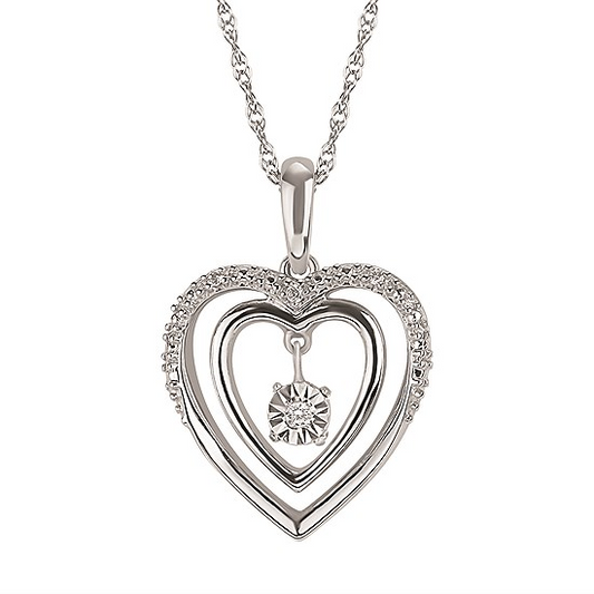 Shimmering Diamonds Diamonds Dangle Pendant
