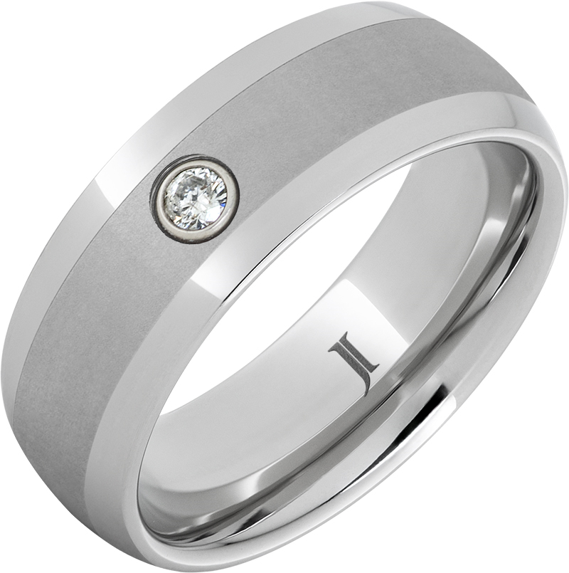 Satin Finish diamond Band