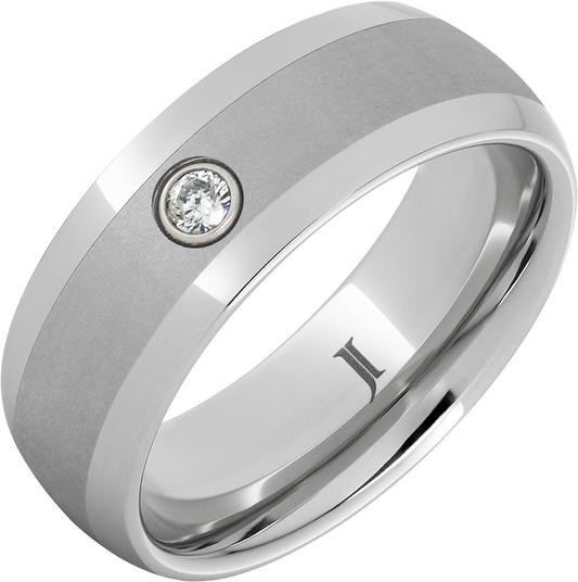 Satin Finish diamond Band