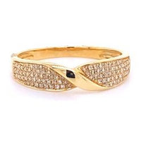 1/8cttw Classic Fashion Ring in 14 Karat Yellow Gold